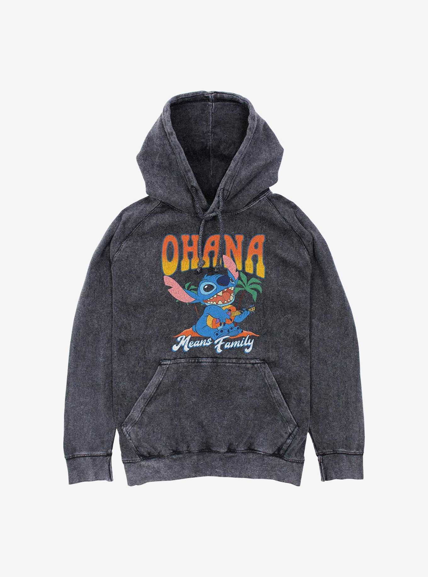Disney Lilo & Stitch Ohana Hoodie, BLACK, hi-res