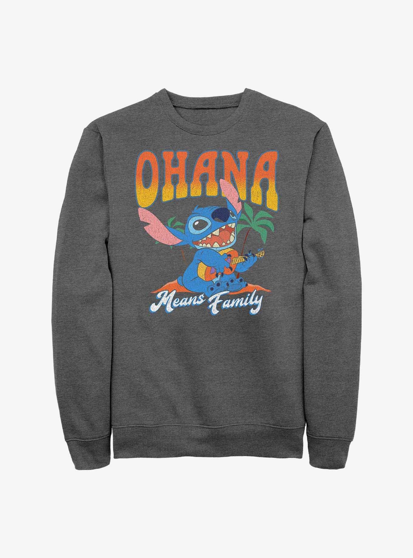 Disney Lilo & Stitch Ohana Sweatshirt, CHAR HTR, hi-res