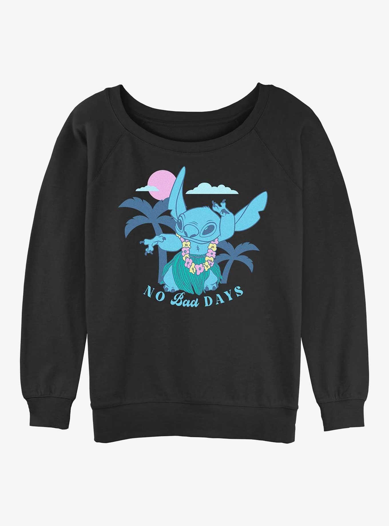 Disney Lilo & Stitch Tropical No Bad Days Girls Slouchy Sweatshirt, , hi-res