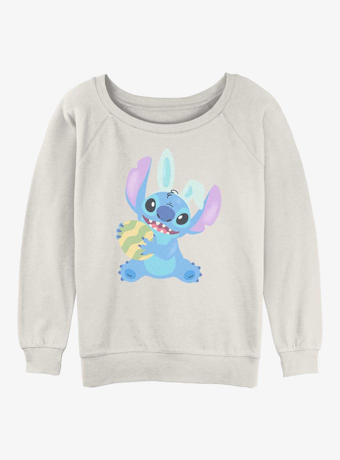 Disney Lilo & Stitch Easter Egg Stitch Girls Slouchy Sweatshirt, , hi-res
