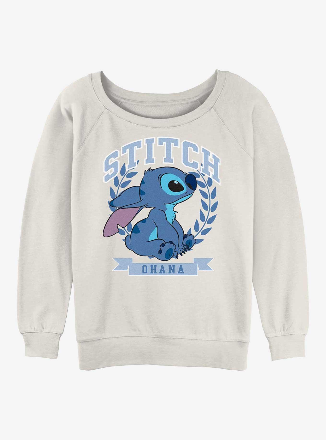Disney Lilo & Stitch Athletic Stitch Girls Slouchy Sweatshirt, , hi-res