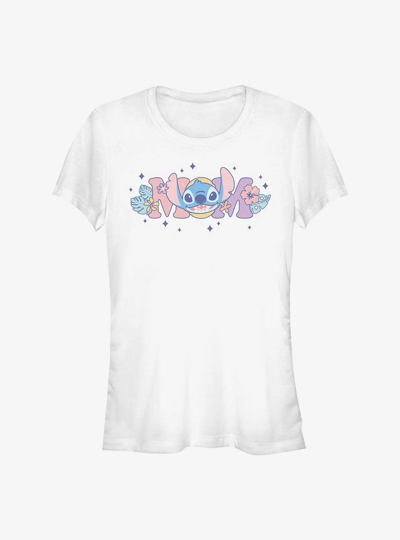 Disney Lilo & Stitch Mom Flowers Girls T-Shirt