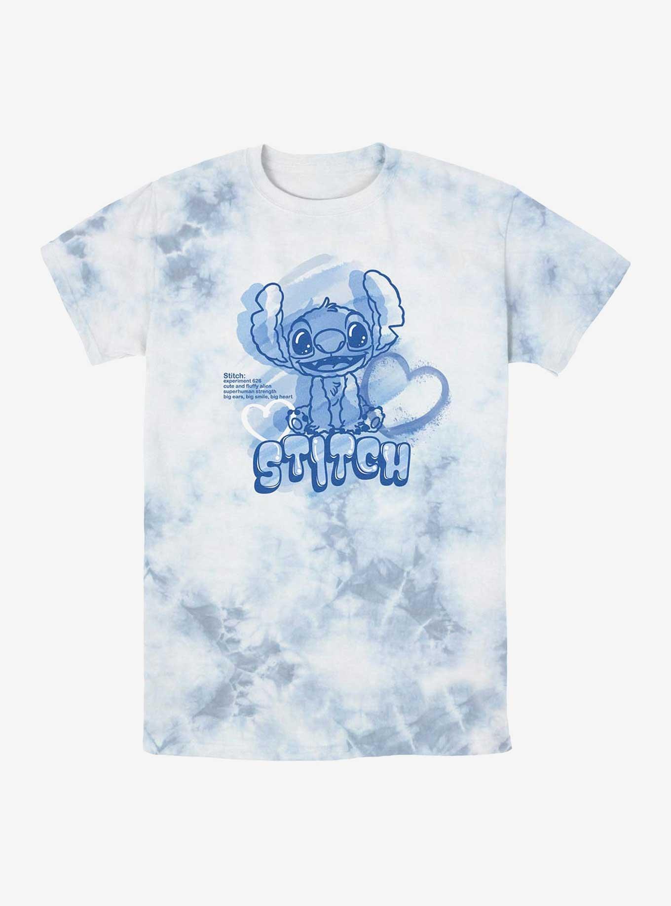 Disney Lilo & Stitch Cute And Fluffy Alien Tie-Dye T-Shirt, , hi-res