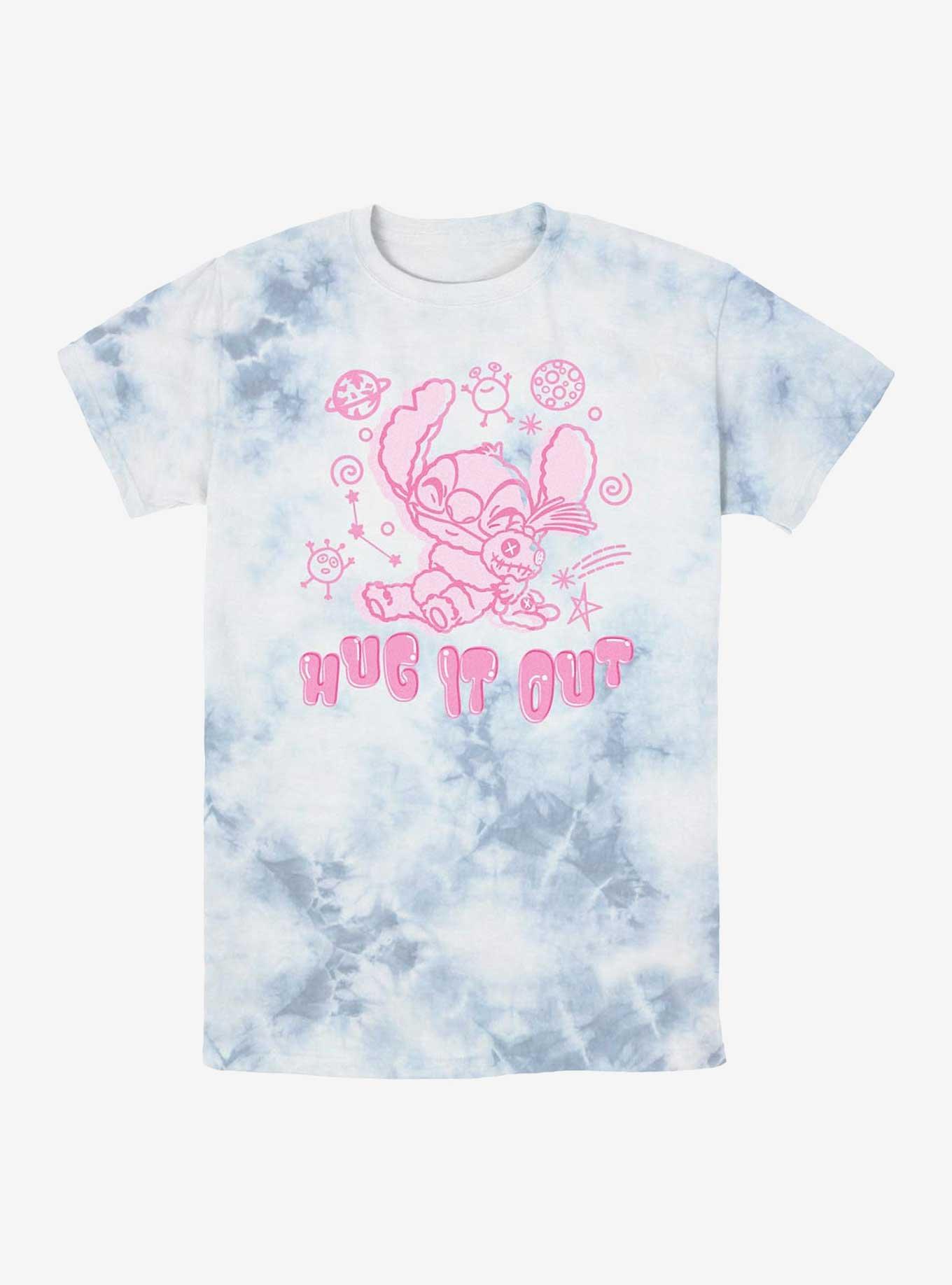 Disney Lilo & Stitch Hug It Out Tie-Dye T-Shirt, WHITEBLUE, hi-res