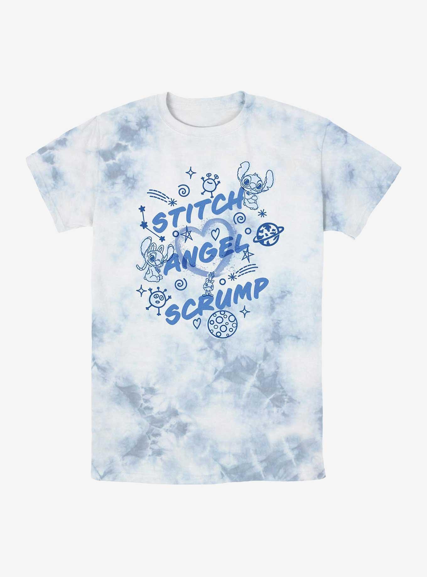 Disney Lilo & Stitch Angel Scrump Tie-Dye T-Shirt, , hi-res
