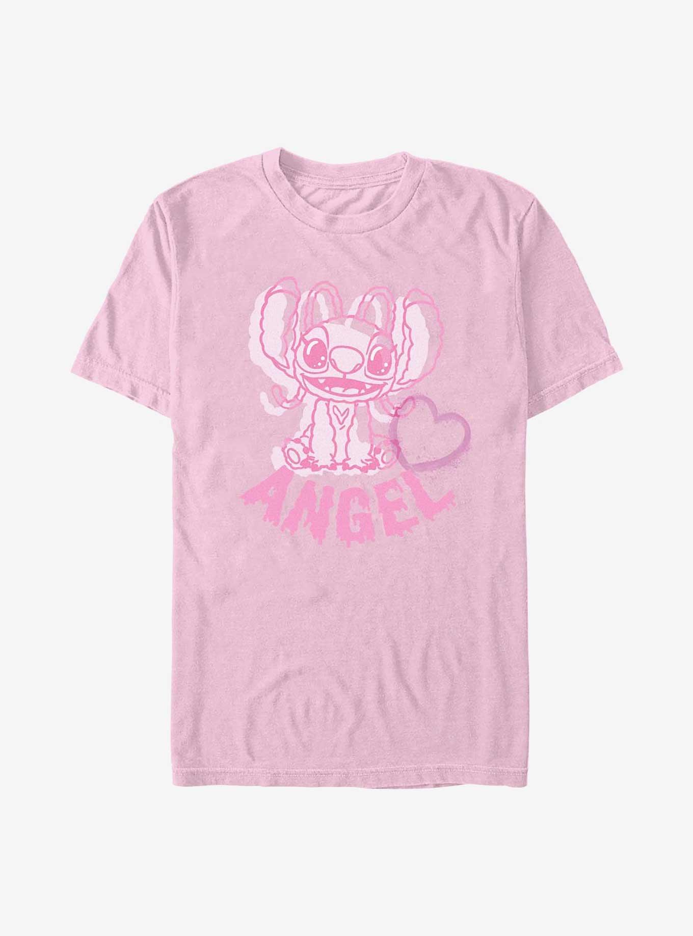 Disney Lilo & Stitch Angel Heart Garment Dye T-Shirt, , hi-res