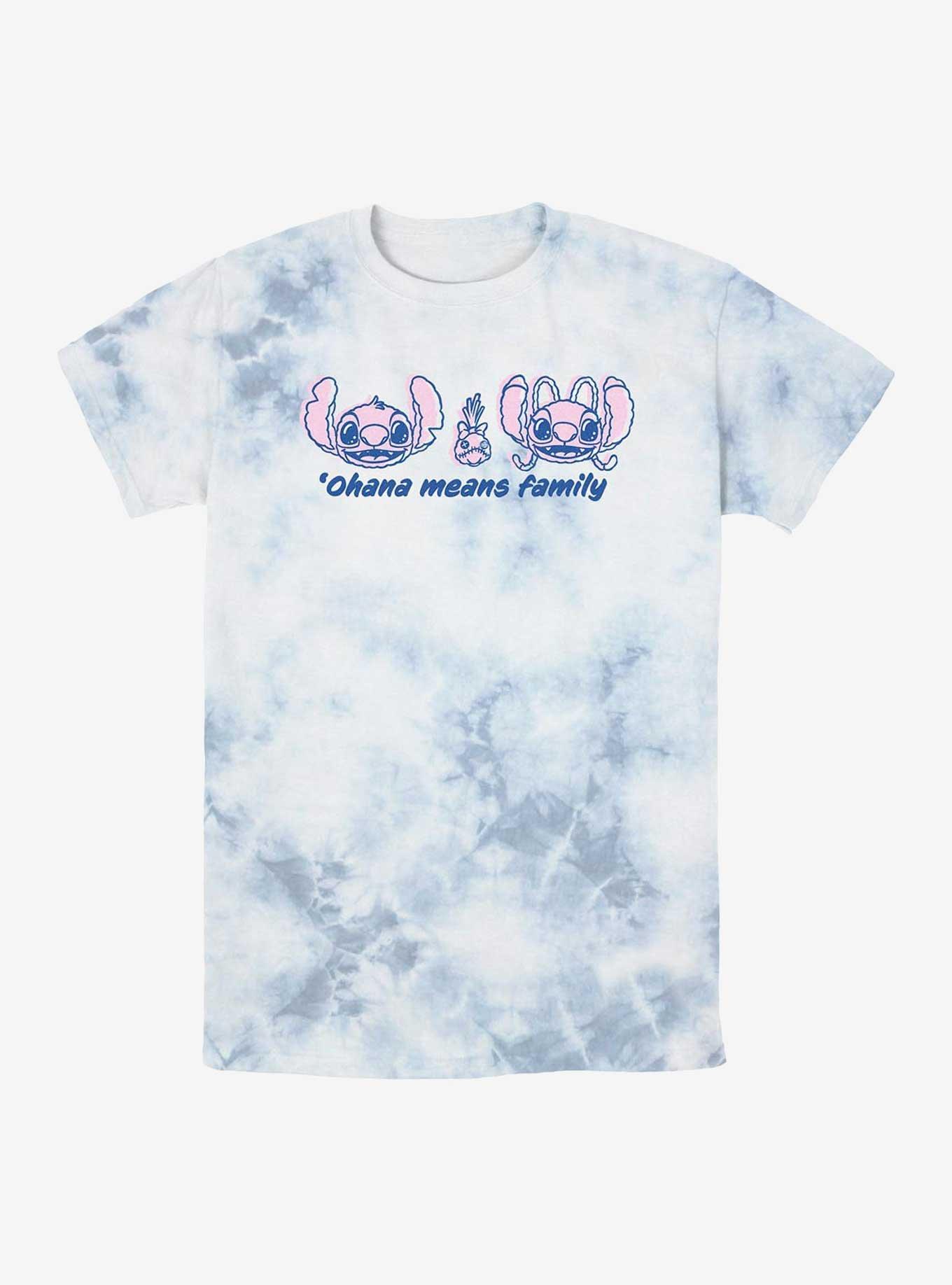 Disney Lilo & Stitch Ohana Means Family Quote Tie-Dye T-Shirt, , hi-res