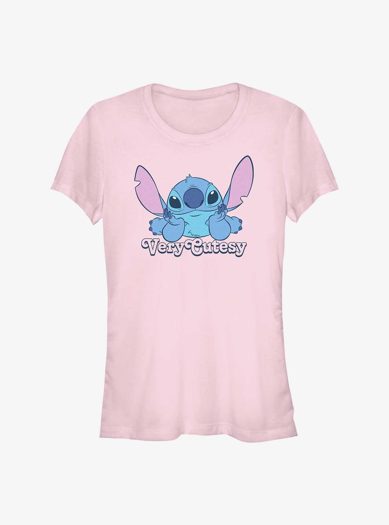 Disney Lilo & Stitch Cutesy Girls T-Shirt, LIGHT PINK, hi-res