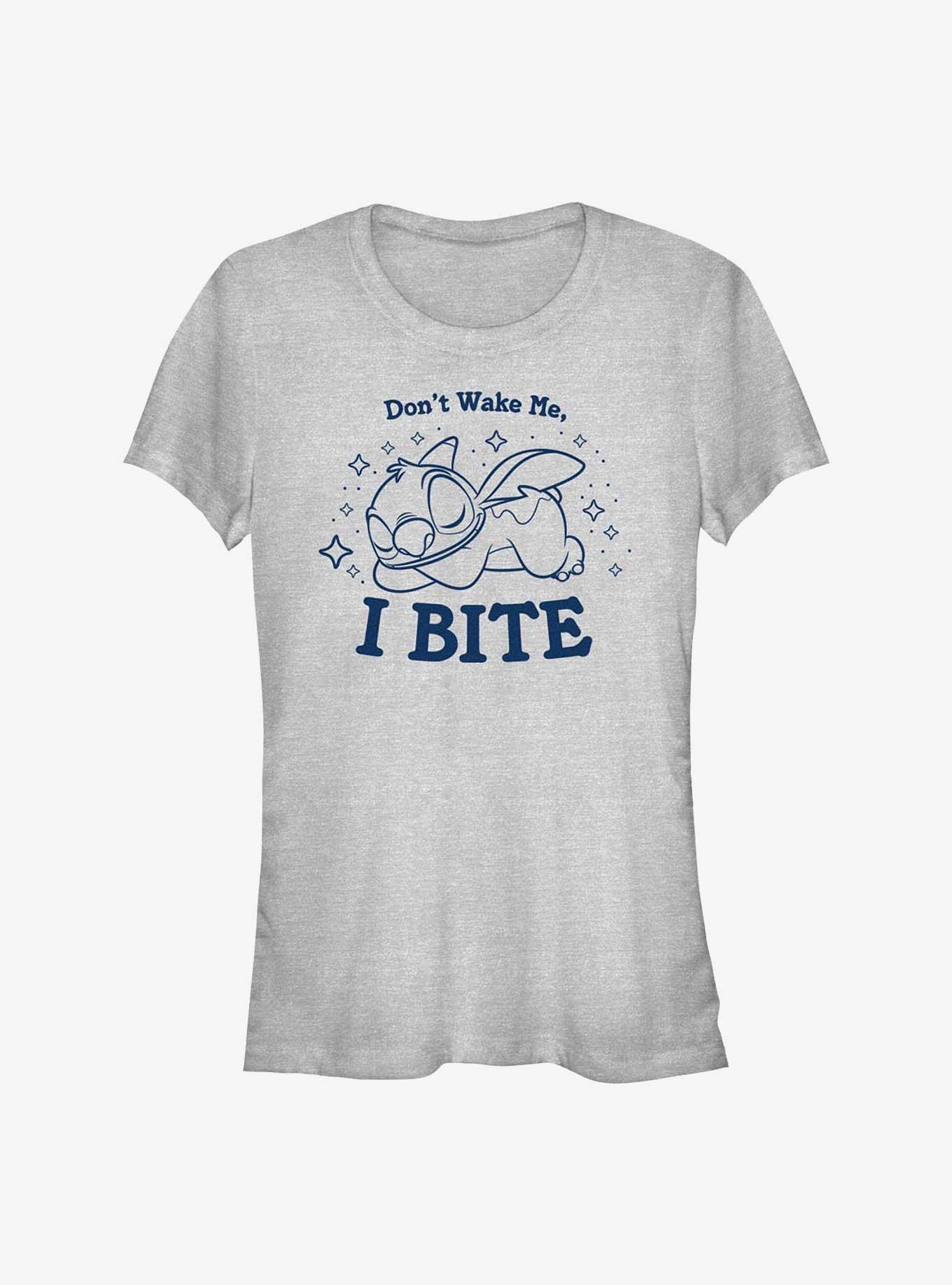 Disney Lilo & Stitch Don't Wake Me I Bite Girls T-Shirt