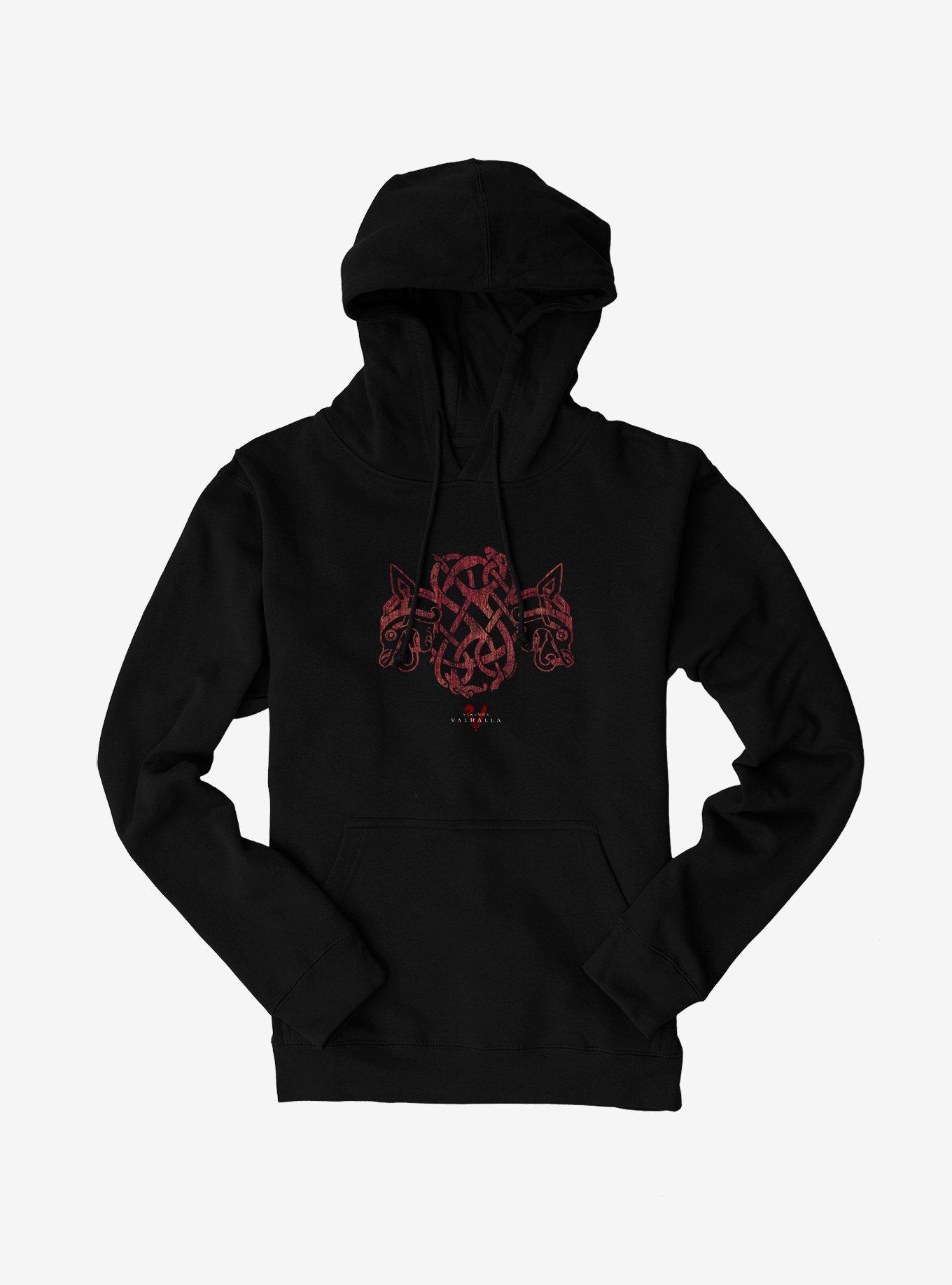 Vikings: Valhalla Faded Two Wolves Hoodie, , hi-res
