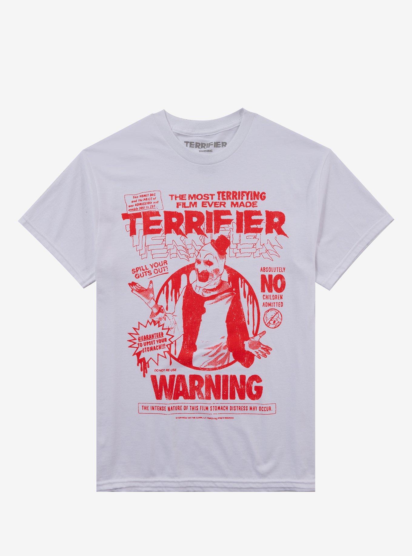 Fright Rags Terrifier Warning T-Shirt, , hi-res