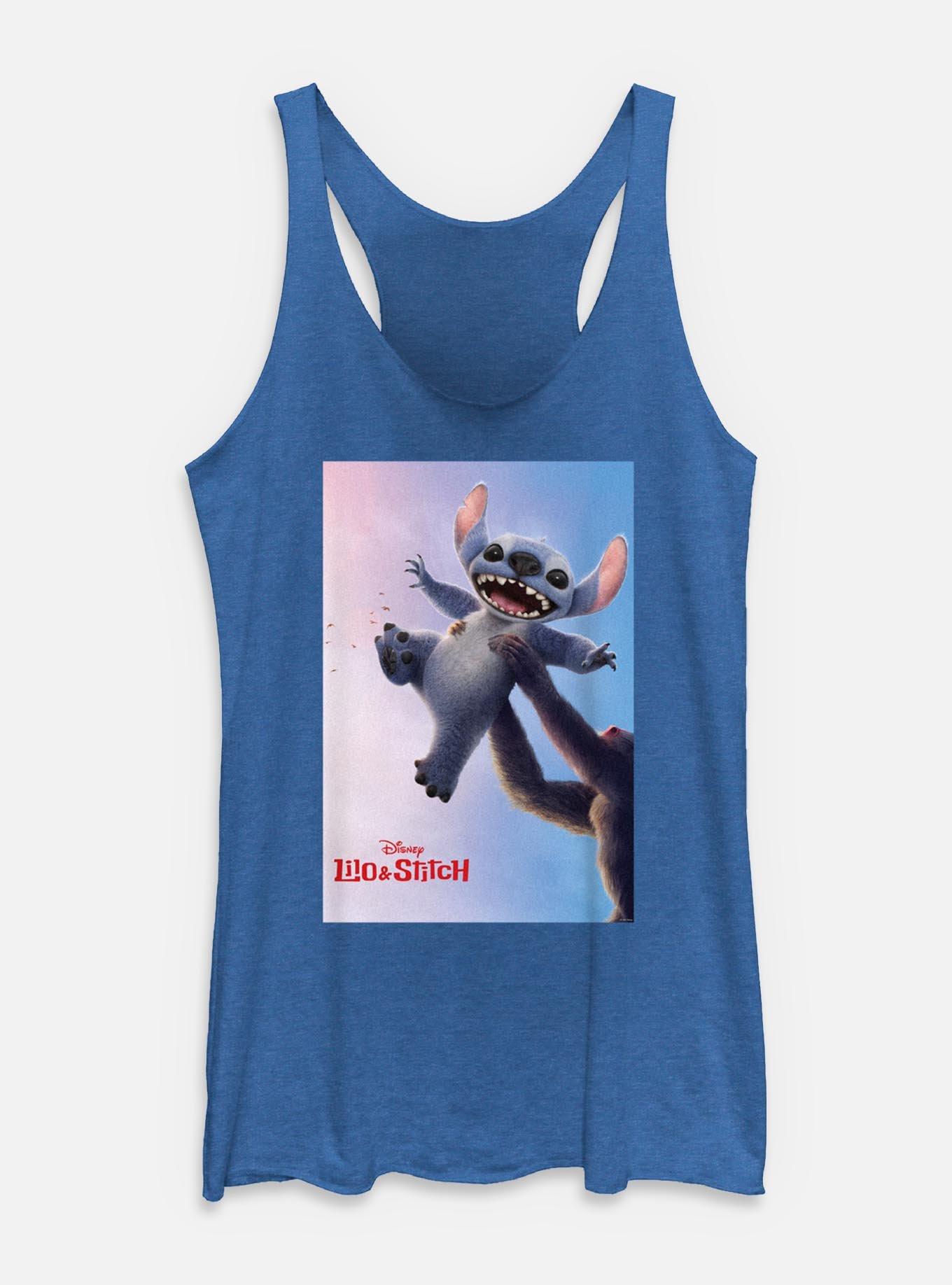 Disney Lilo & Stitch Live Action Stitch And Rafiki Poster Womens Tank Top, ROY HTR, hi-res
