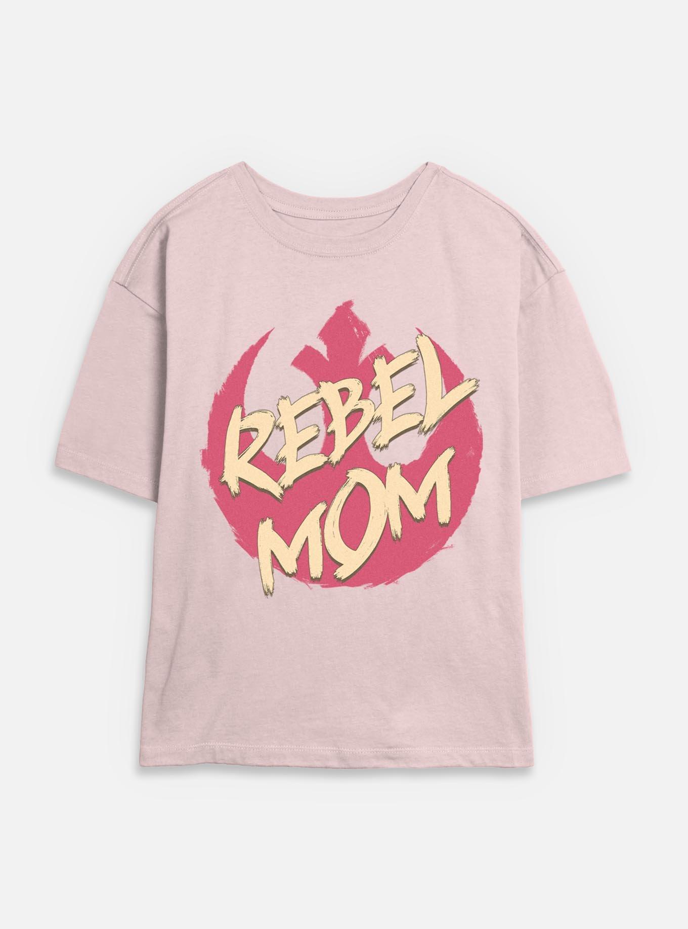 Star Wars Rebel Mom Womens Skimmer T-Shirt, BLUSH, hi-res