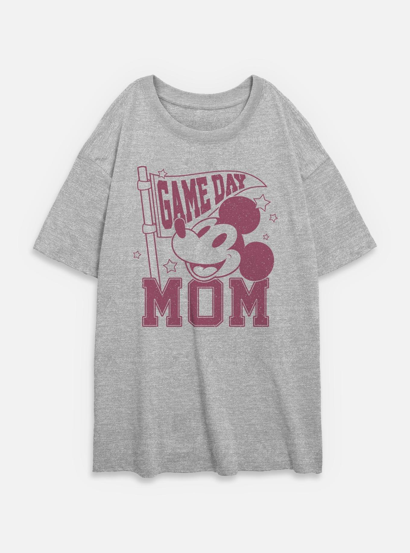 Disney Mickey Mouse Game Day Mom Womens Oversized T-Shirt,New Products : American Fashion Style Bags On Sale