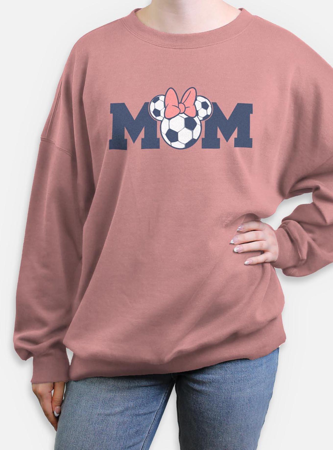 Disney Minnie Mouse Soccer Mom Womens Oversized Sweatshirt, , hi-res