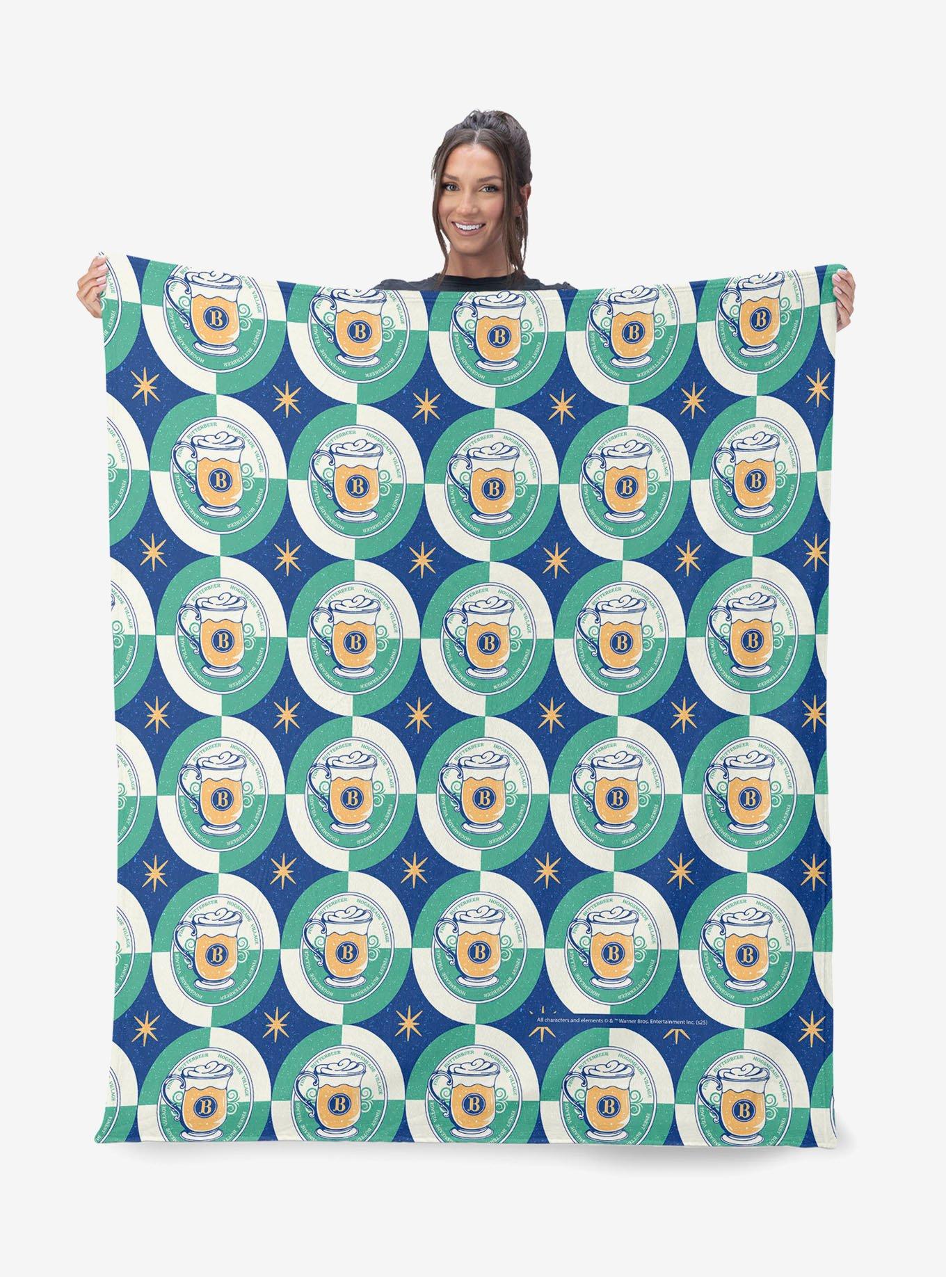 Harry Potter Butterbeer Repeat Silk Touch Sherpa Throw Blanket, , hi-res