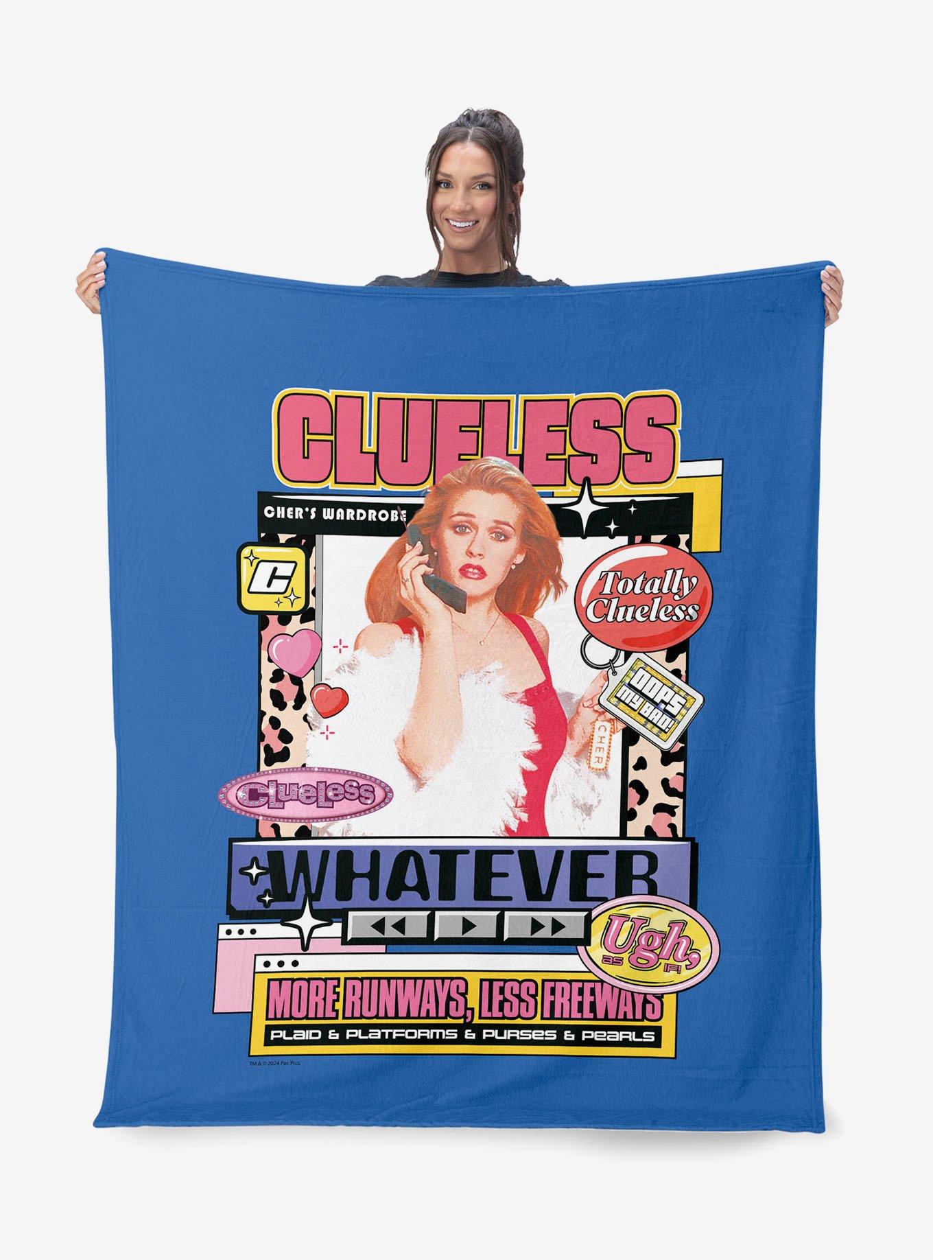 Clueless More Runways Silk Touch Sherpa Throw Blanket, , hi-res