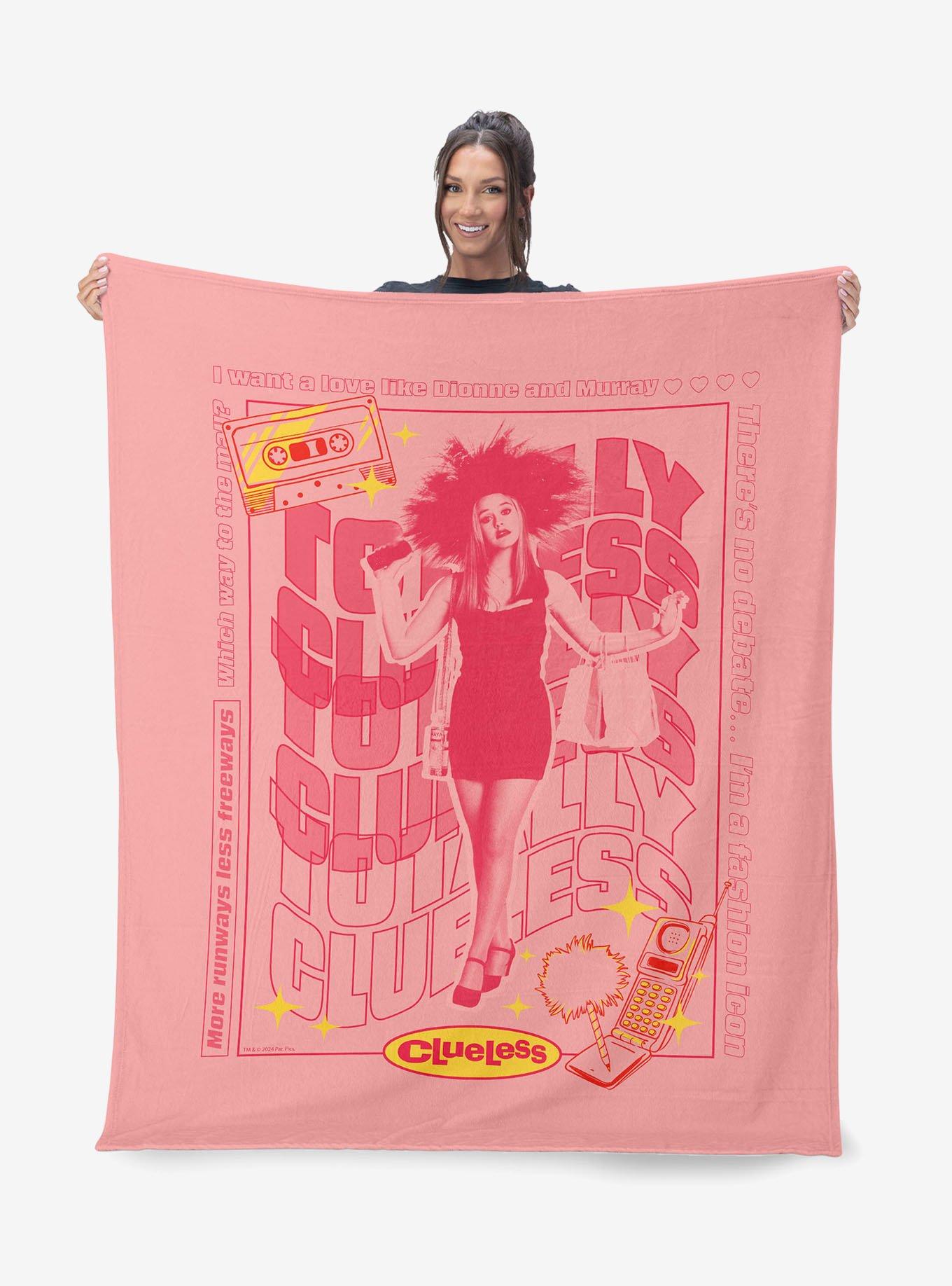 Clueless Totally Clueless Silk Touch Sherpa Throw Blanket, , hi-res