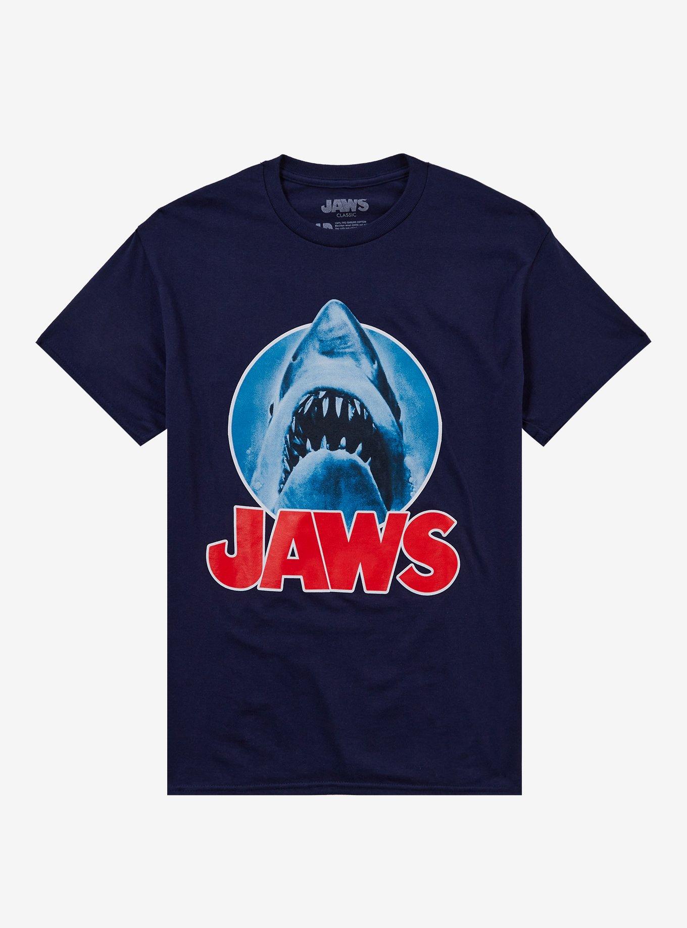 Jaws Shark Logo T-Shirt By Fright Rags, , hi-res