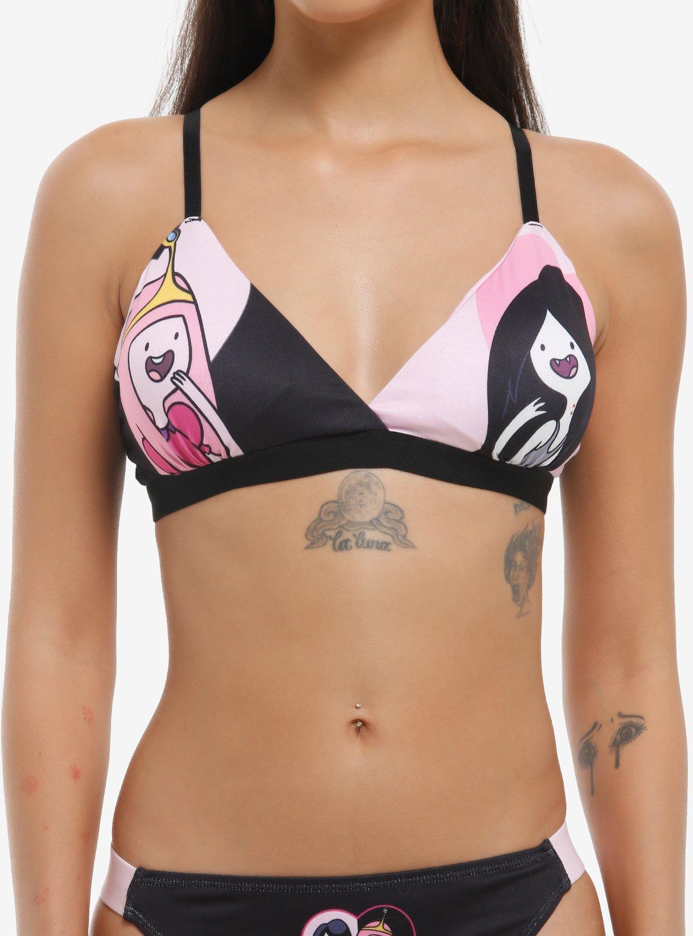 Adventure Time Marceline & Princess Bubblegum Split Bralette, , hi-res