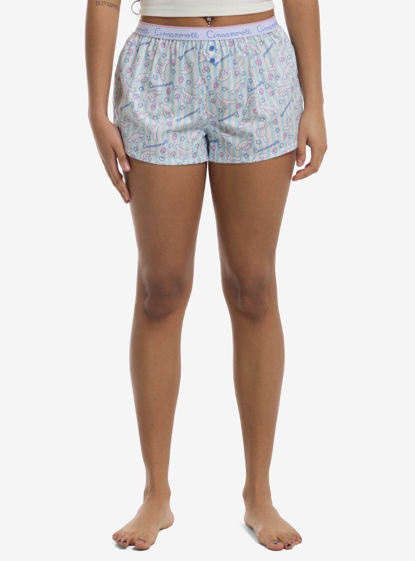 Cinnamoroll Stripe Girls Boxer Lounge Shorts, , hi-res