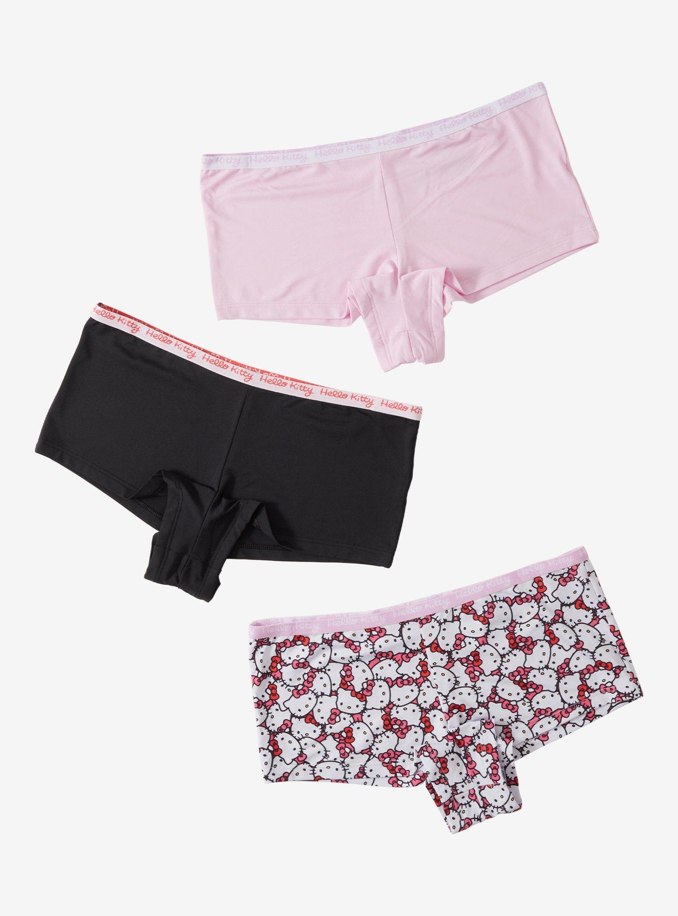 Hello Kitty Face Boyshort Panty Set, , hi-res