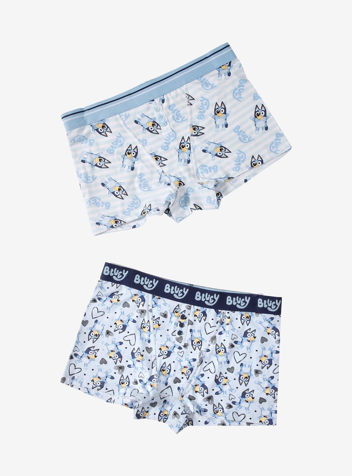 Bluey Heart & Stripe Boyshort Panty Set, , hi-res