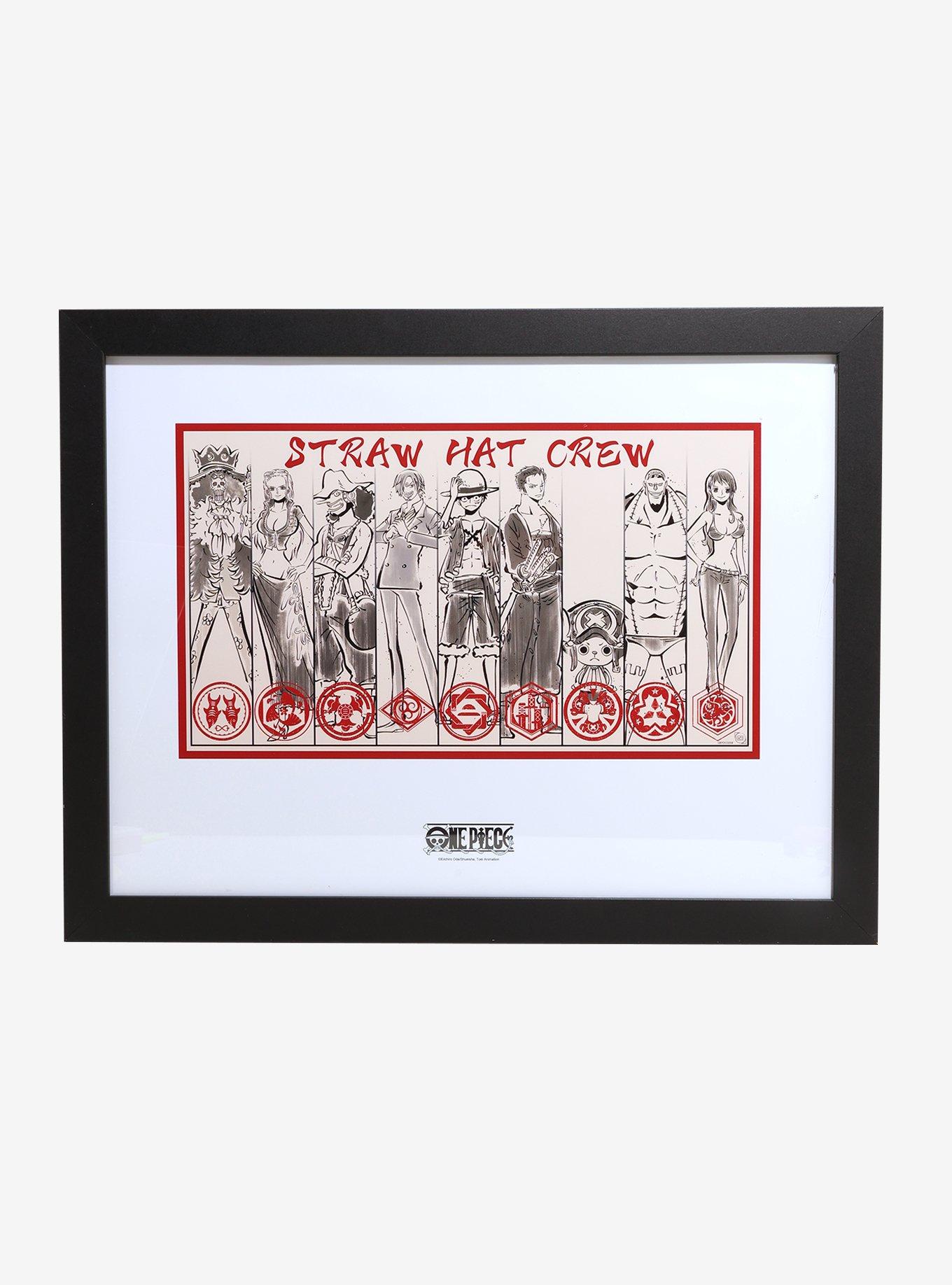 One Piece Straw Hat Crew Sketch Framed Wall Art, , hi-res