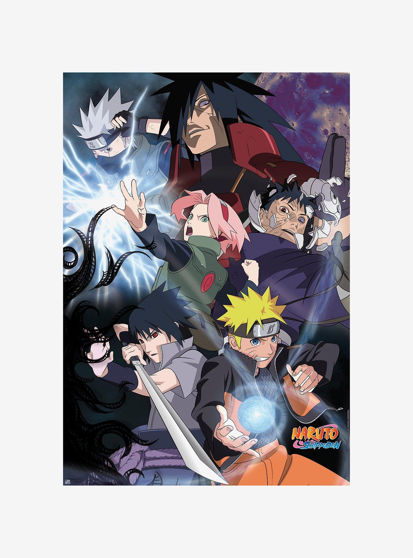 Naruto Shippuden Fourth Great Ninja War Characters Poster, , hi-res