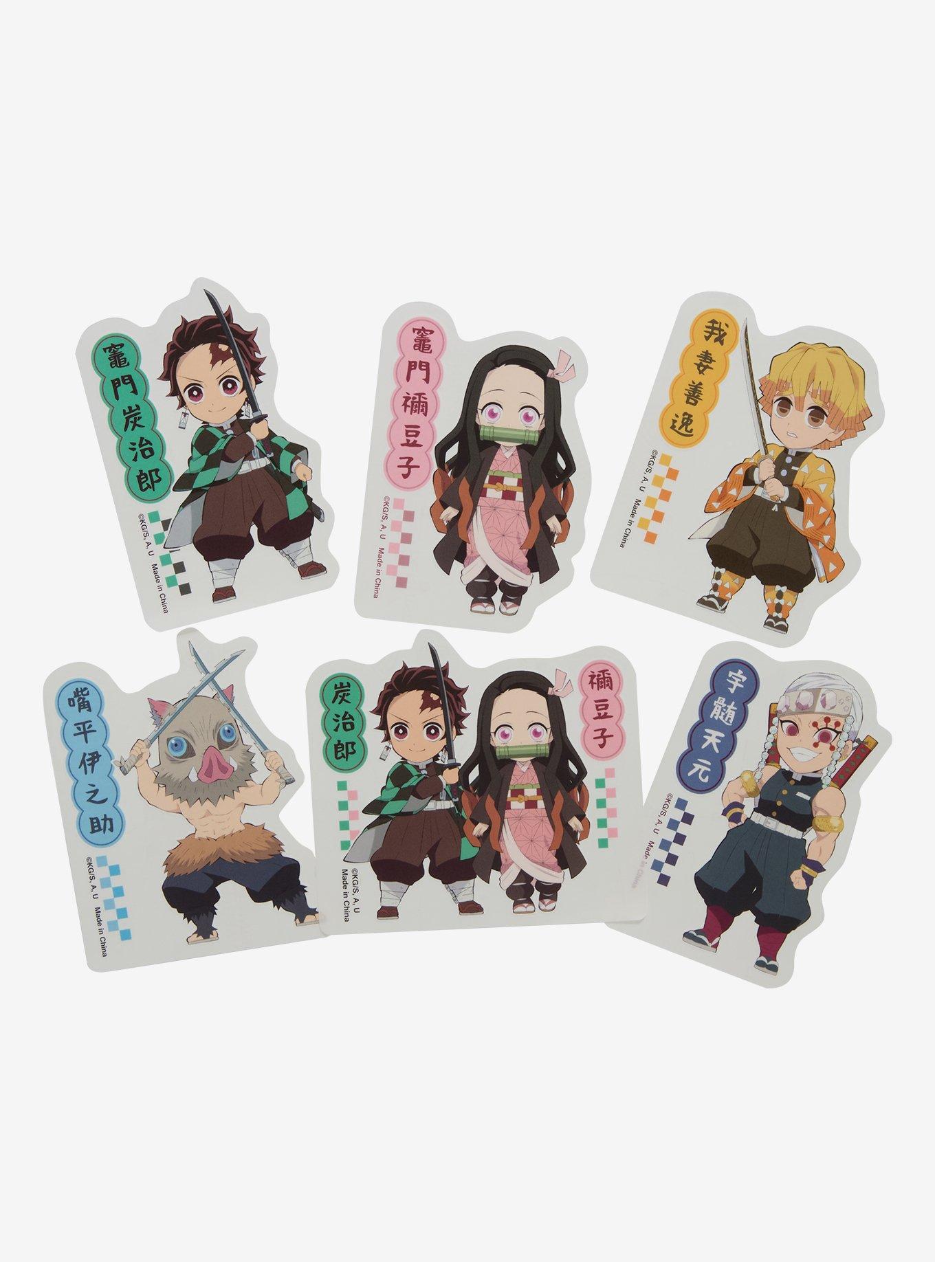 Demon Slayer: Kimetsu No Yaiba Chibi Character Sticker Set, , hi-res