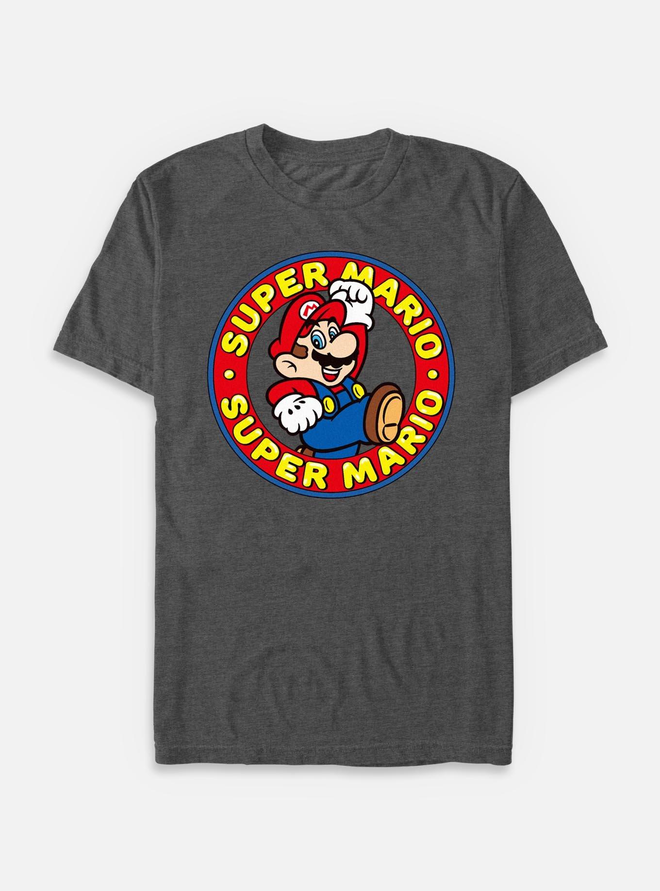 Nintendo Super Mario Circle Logo T-Shirt,New Products : American Fashion Style Bags On Sale