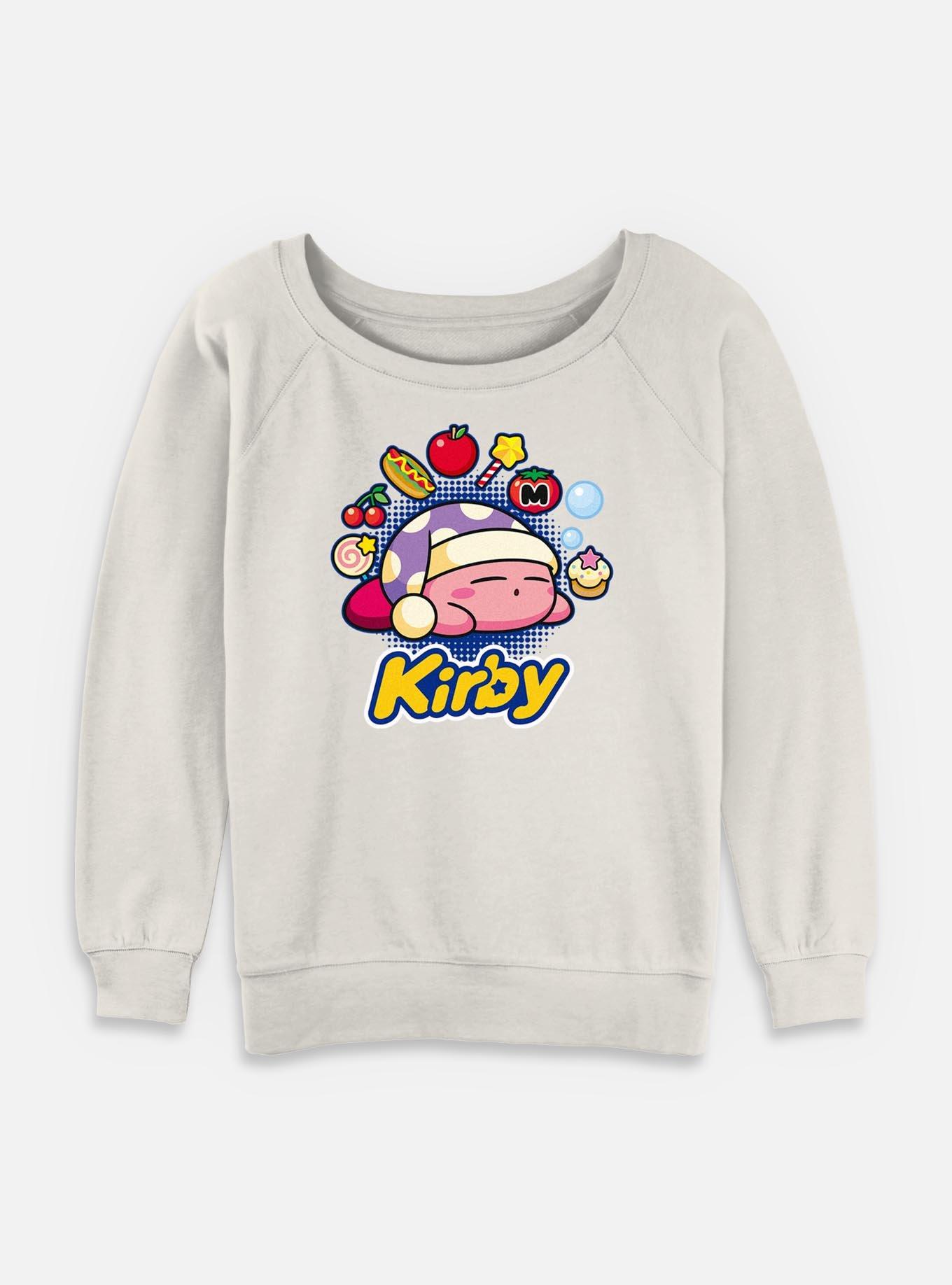 Nintendo Kirby Food Dreams Womens Slouchy Sweatshirt,New Products : American Fashion Style Bags On Sale