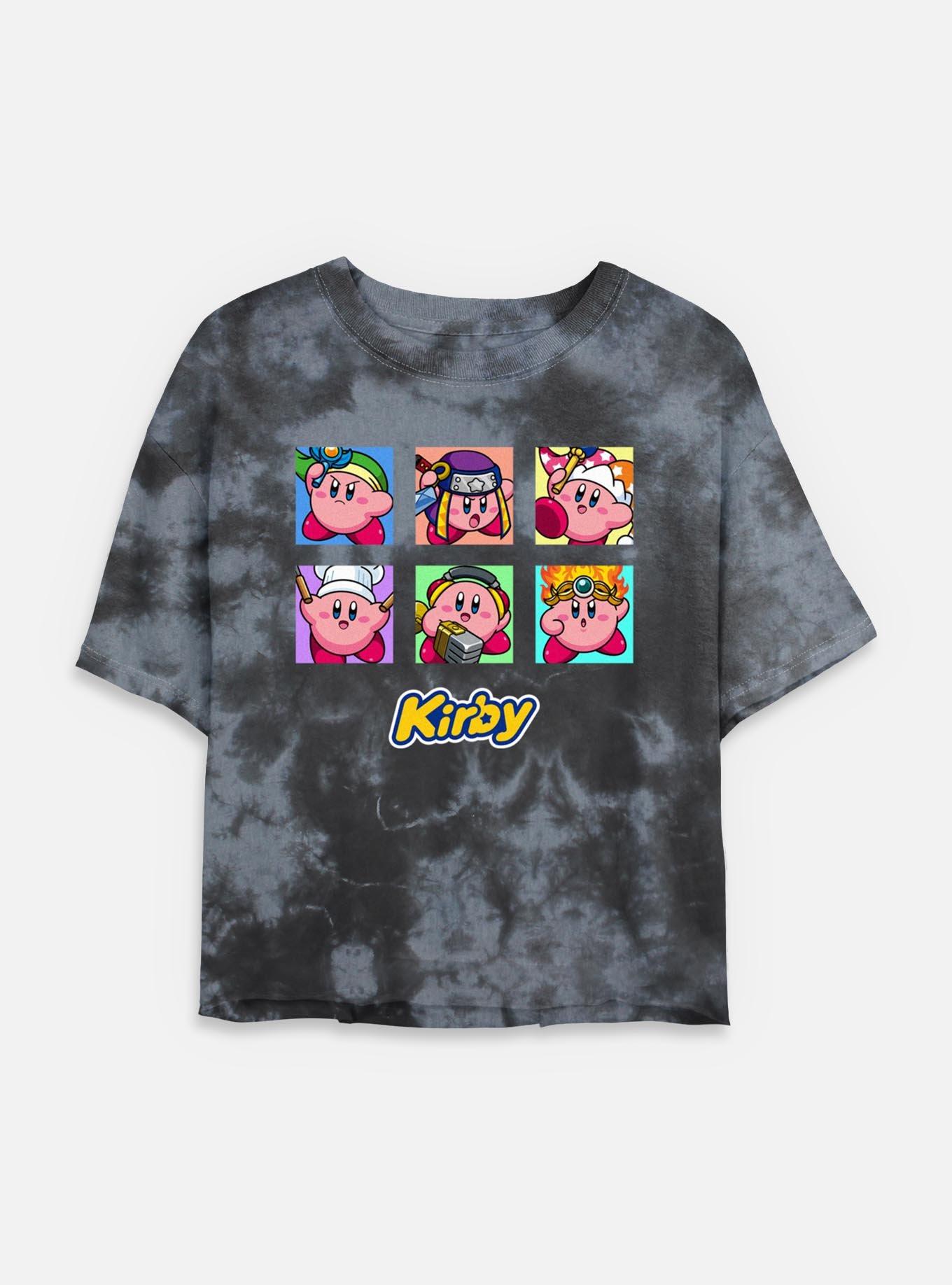 Nintendo Kirby Costumes Tie-Dye Womens Crop T-Shirt, , hi-res