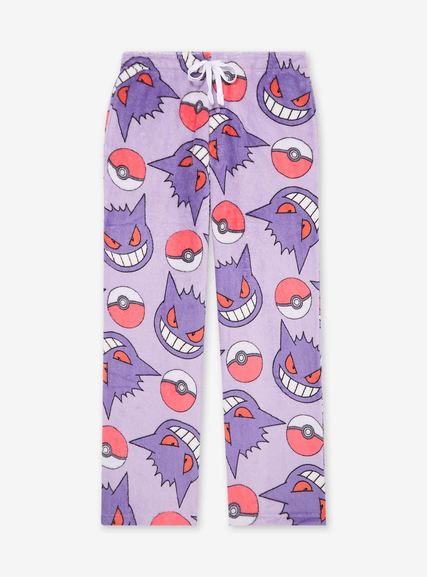 Pokémon Gengar Allover Print Plush Sleep Pants - BoxLunch Exclusive, , hi-res
