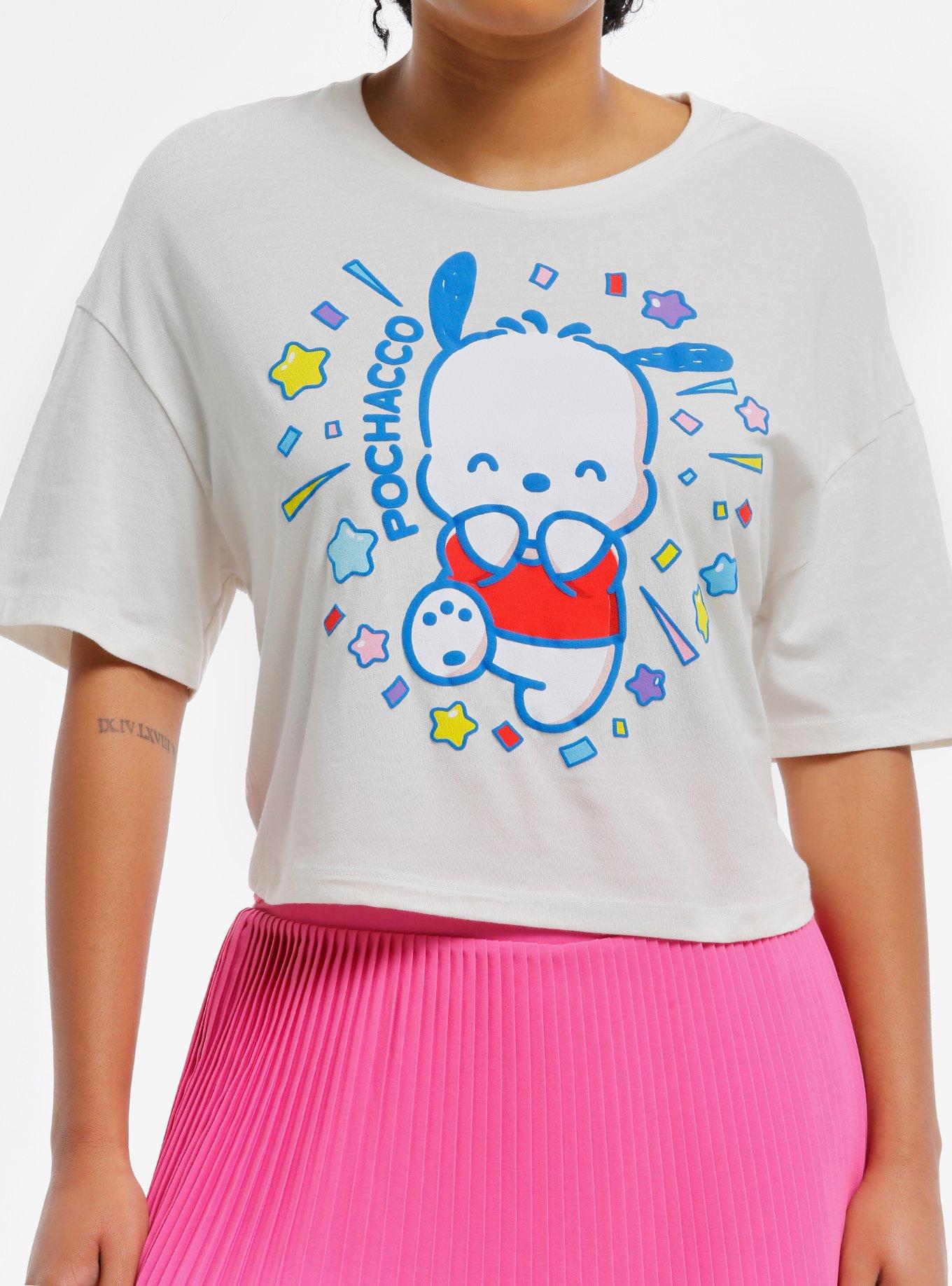 Pochacco 40th Character Ranking Girls Crop T-Shirt, , hi-res