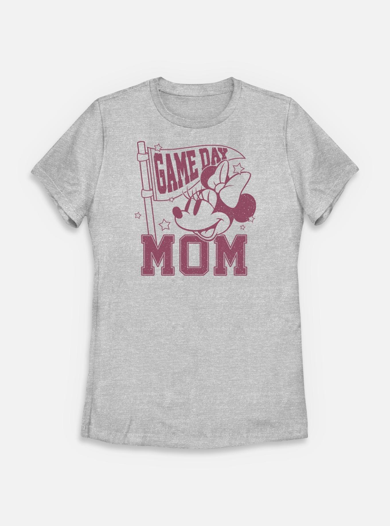 Disney Minnie Mouse Game Day Mom Womens T-Shirt,New Products : American Fashion Style Bags On Sale