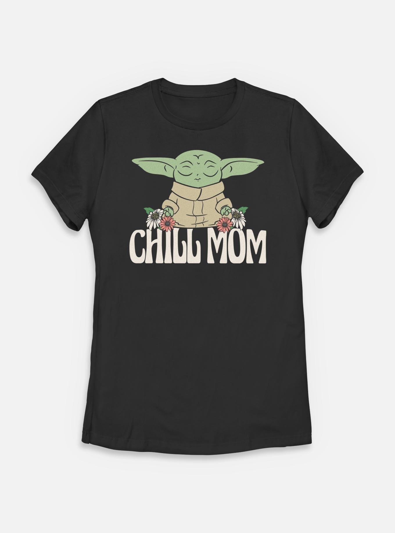 Star Wars The Mandalorian Chill Mom Womens T-Shirt,New Products : American Fashion Style Bags On Sale