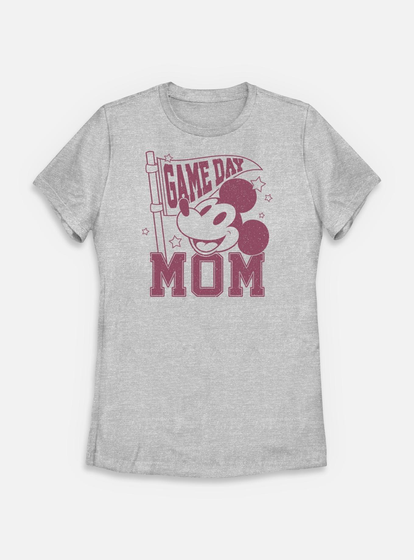 Disney Mickey Mouse Game Day Mom Womens T-Shirt, ATH HTR, hi-res