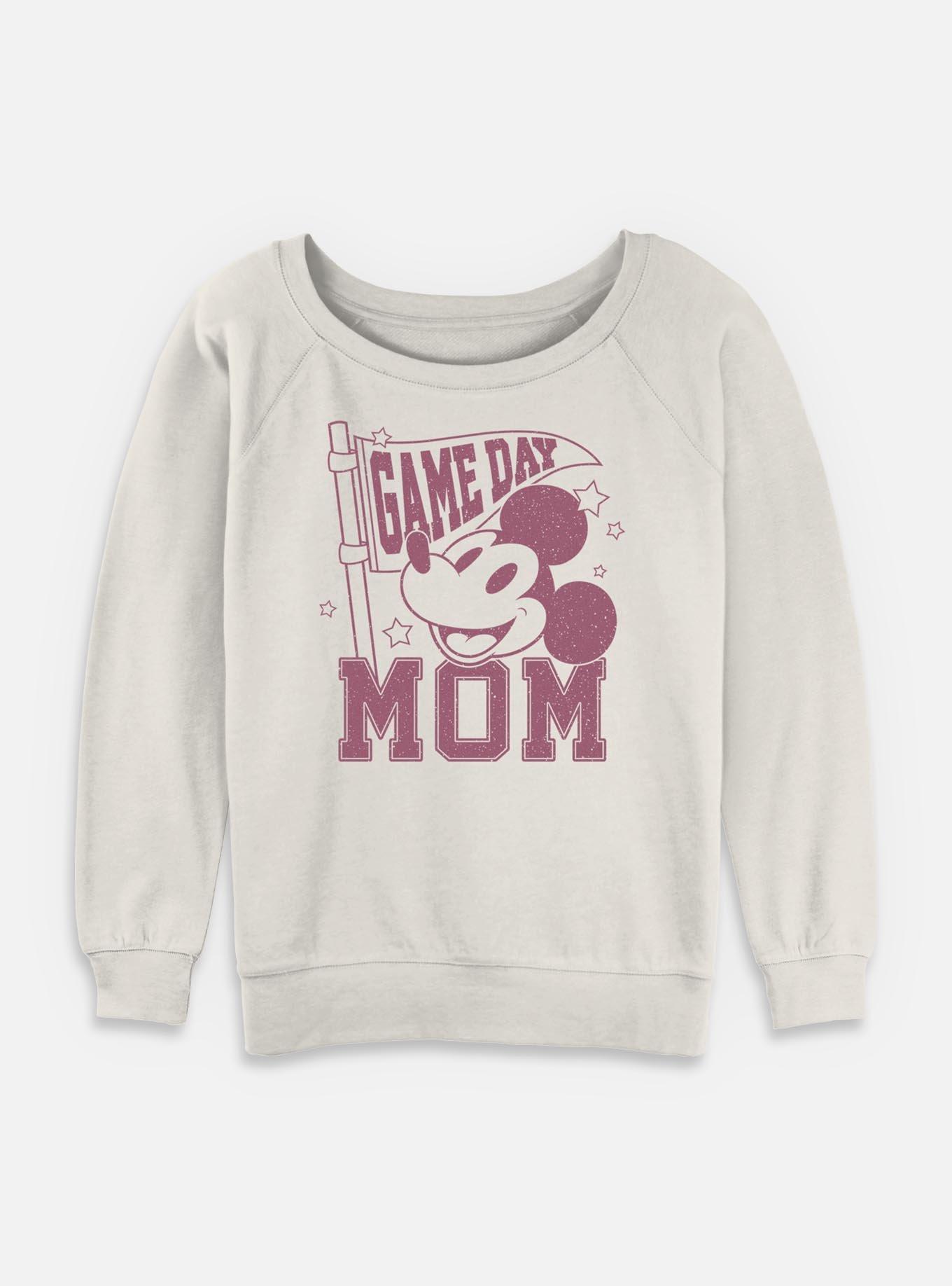 Disney Mickey Mouse Game Day Mom Womens Slouchy Sweatshirt,New Products : American Fashion Style Bags On Sale