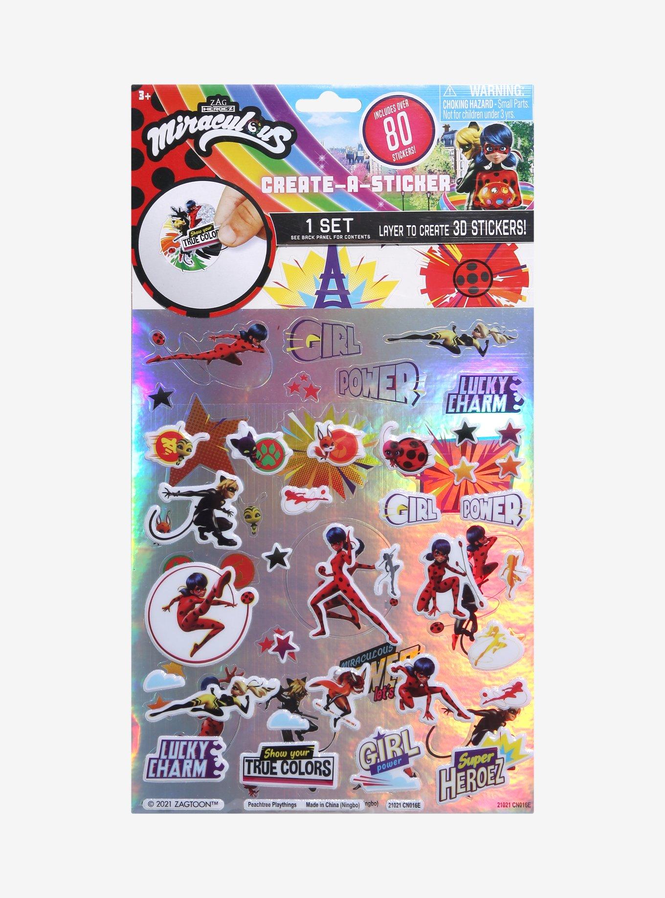 Miraculous: Tales Of Ladybug And Cat Noir Sticker Sheet, , hi-res