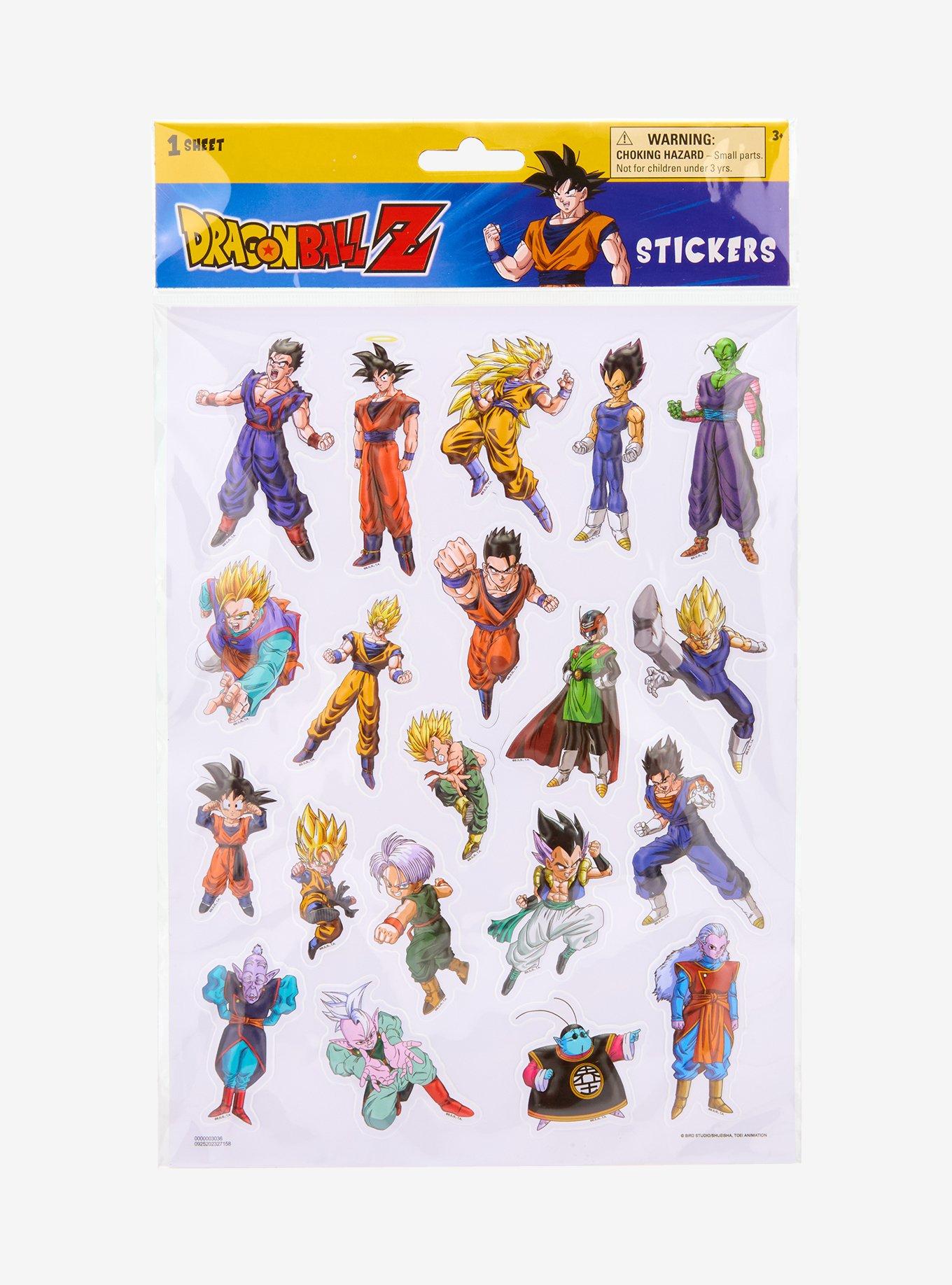 Dragon Ball Z Characters Puffy Sticker Sheet, , hi-res