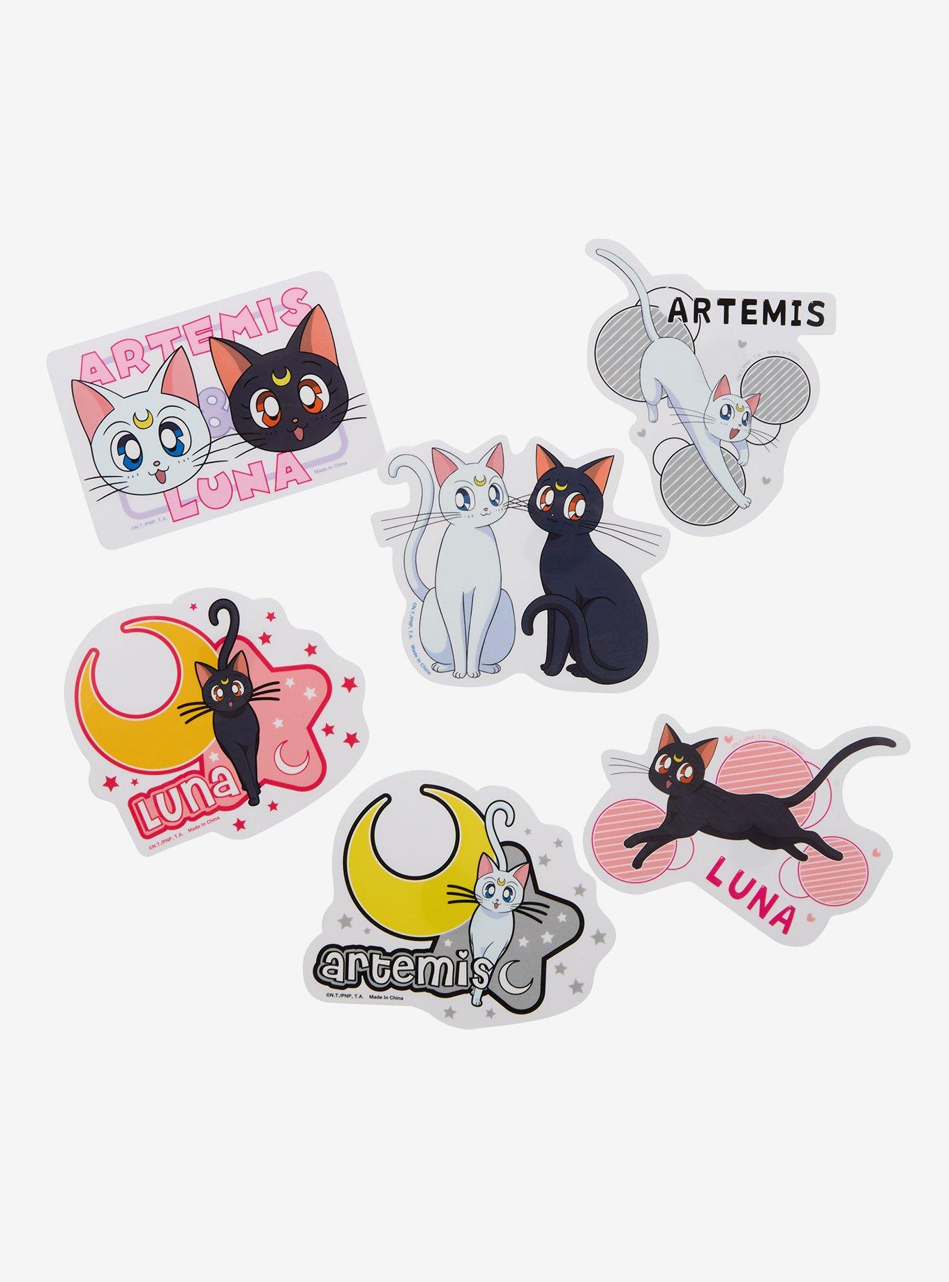 Pretty Guardian Sailor Moon Cats Sticker Set, , hi-res