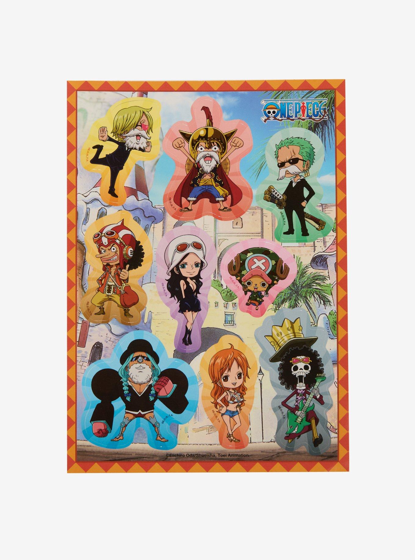 One Piece Chibi Dressrosa Sticker Sheet, , hi-res