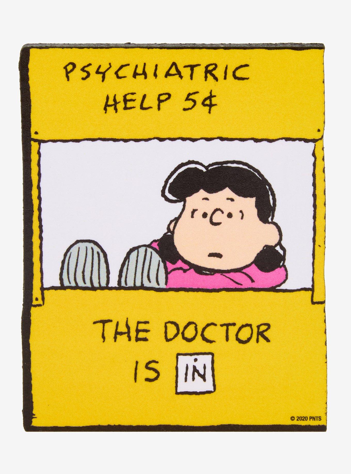 Peanuts Lucy Psychiatric Help Booth Chunky Magnet, , hi-res