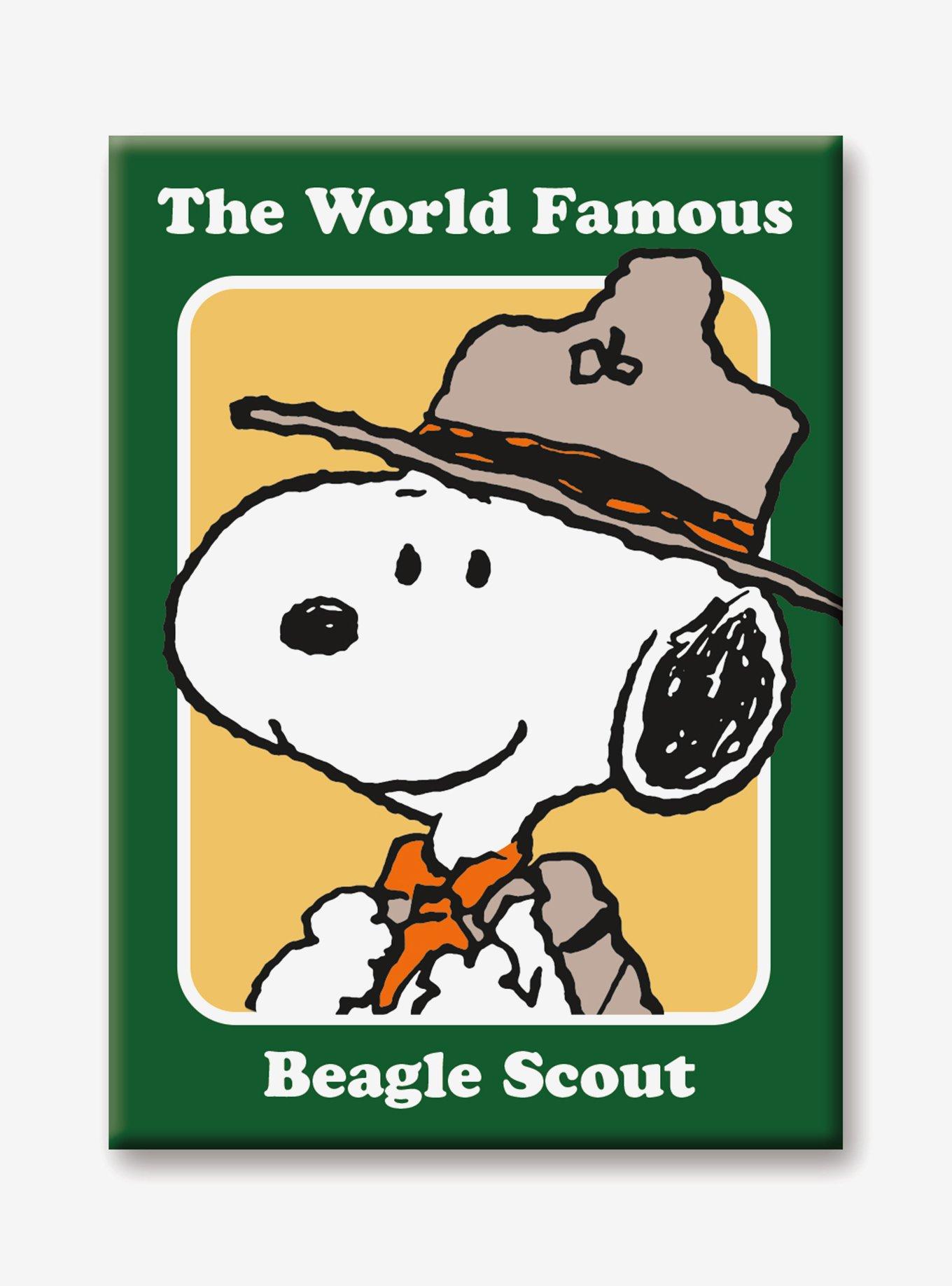 Peanuts Snoopy World Famous Beagle Scout Flat Magnet, , hi-res