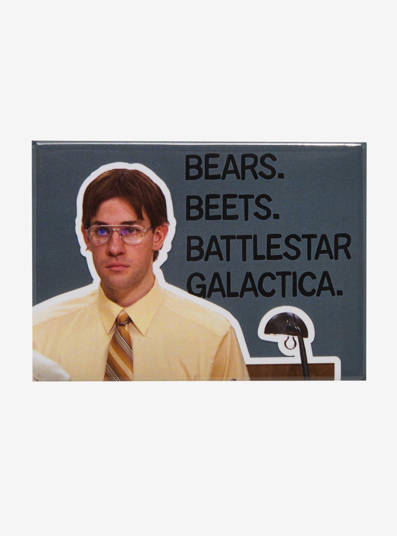 The Office Jim Battlestar Galactica Flat Magnet, , hi-res