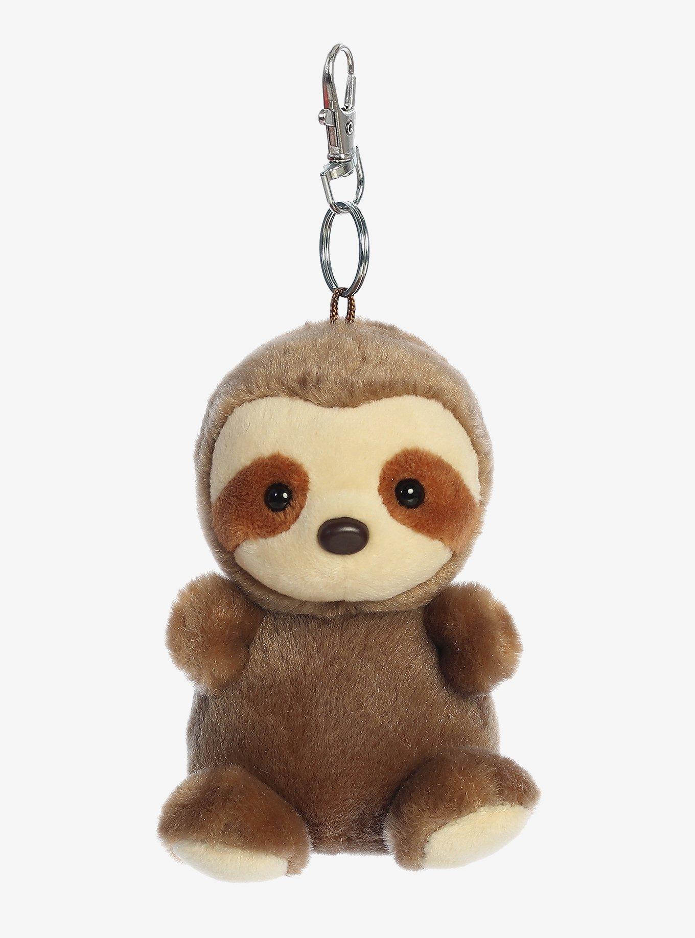 Palm Pals Slomo Sloth Plush Key Chain, , hi-res