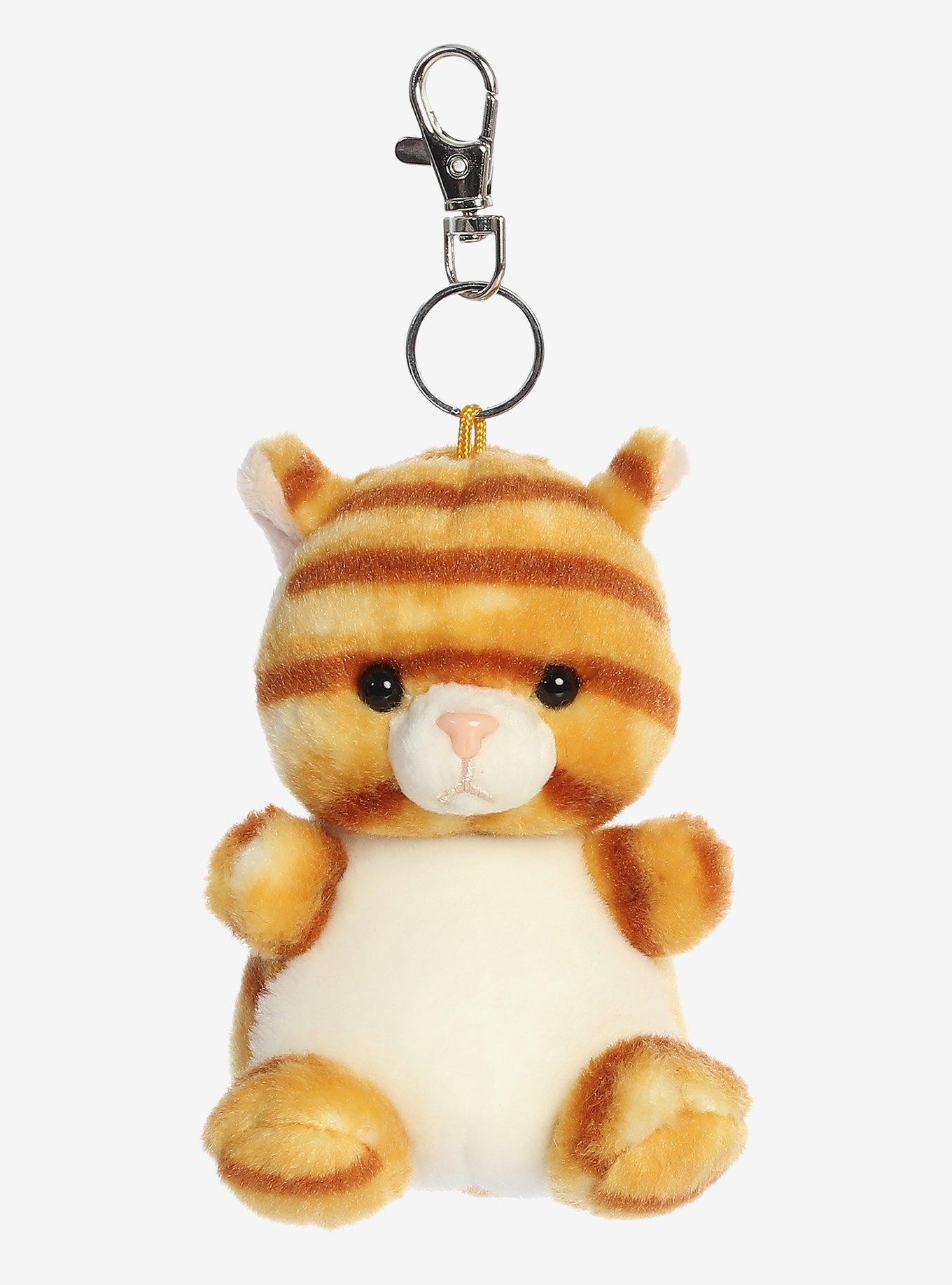 Aurora Palm Pals Meow Kitty Plush Key Chain, , hi-res