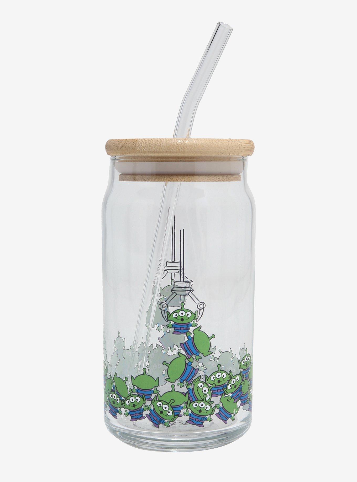 Disney Pixar Toy Story Aliens The Claw Glass Cup with Straw, , hi-res