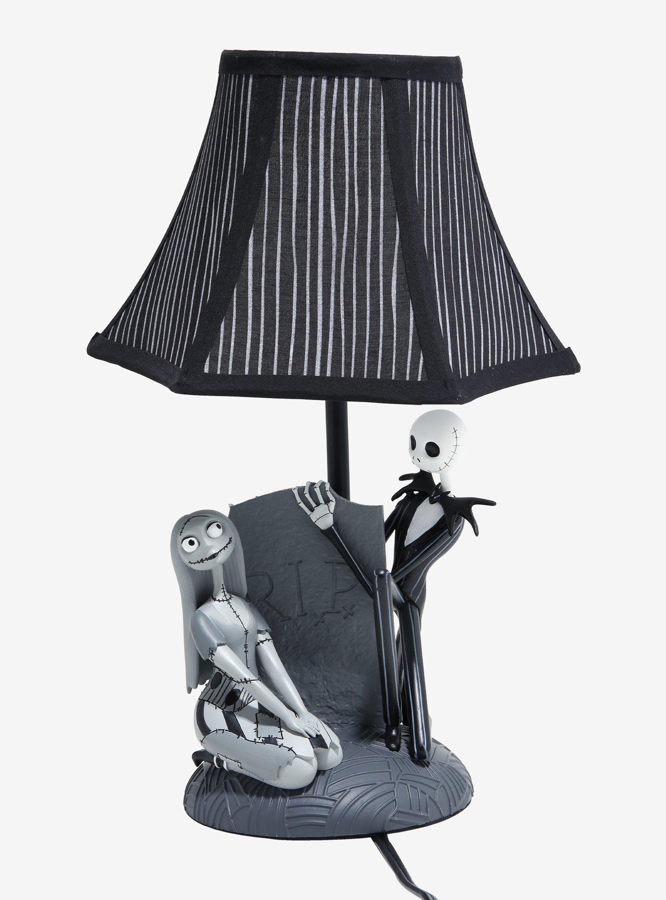 Disney The Nightmare Before Christmas Jack and Sally Gravestone Lamp, , hi-res